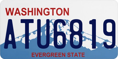 WA license plate ATU6819