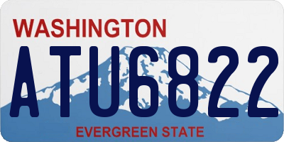 WA license plate ATU6822
