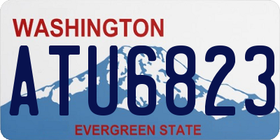 WA license plate ATU6823