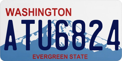 WA license plate ATU6824