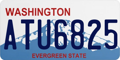 WA license plate ATU6825