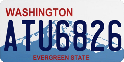 WA license plate ATU6826