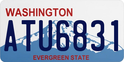 WA license plate ATU6831