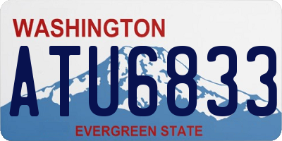 WA license plate ATU6833