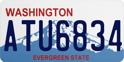 WA license plate ATU6834