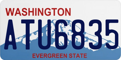 WA license plate ATU6835