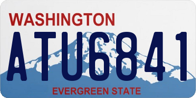 WA license plate ATU6841