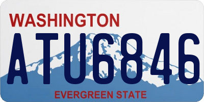 WA license plate ATU6846