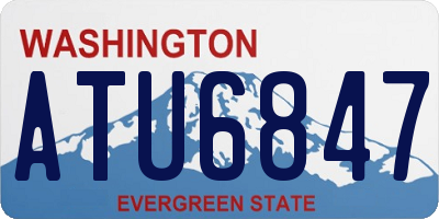 WA license plate ATU6847