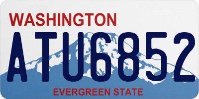 WA license plate ATU6852