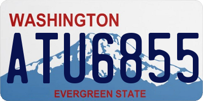 WA license plate ATU6855