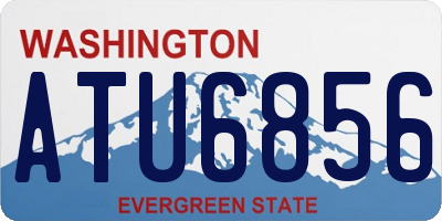 WA license plate ATU6856
