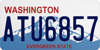 WA license plate ATU6857