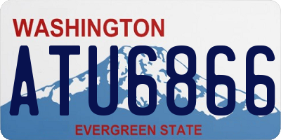 WA license plate ATU6866