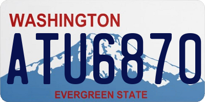 WA license plate ATU6870