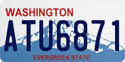 WA license plate ATU6871