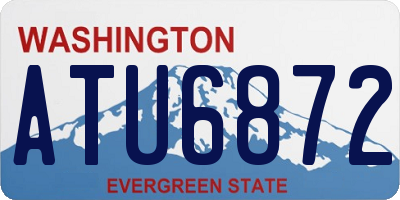 WA license plate ATU6872