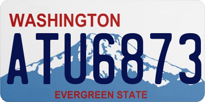 WA license plate ATU6873