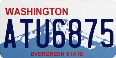 WA license plate ATU6875