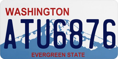 WA license plate ATU6876