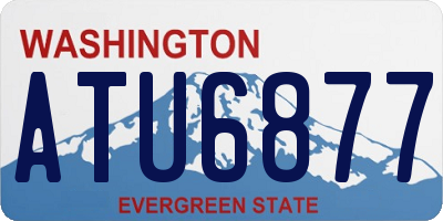 WA license plate ATU6877