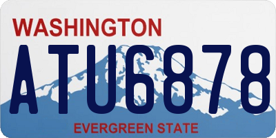 WA license plate ATU6878