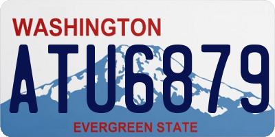 WA license plate ATU6879