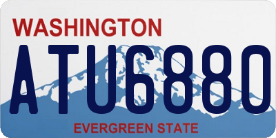 WA license plate ATU6880