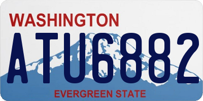 WA license plate ATU6882