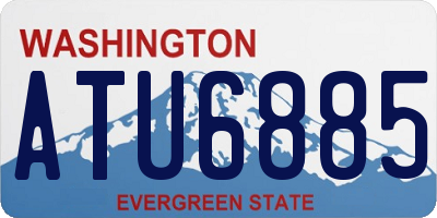 WA license plate ATU6885