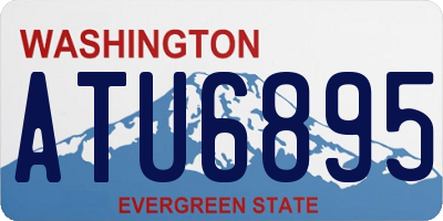 WA license plate ATU6895