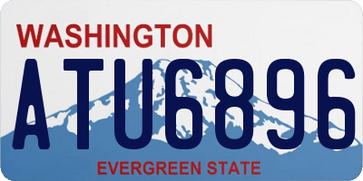 WA license plate ATU6896