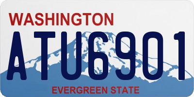 WA license plate ATU6901