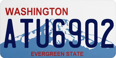 WA license plate ATU6902