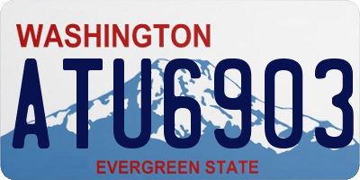 WA license plate ATU6903