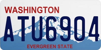 WA license plate ATU6904
