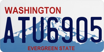 WA license plate ATU6905