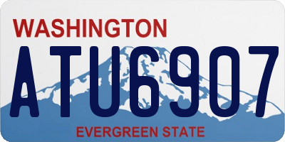 WA license plate ATU6907