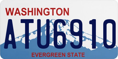 WA license plate ATU6910
