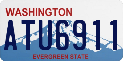 WA license plate ATU6911