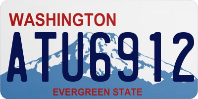 WA license plate ATU6912
