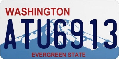 WA license plate ATU6913