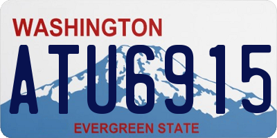 WA license plate ATU6915