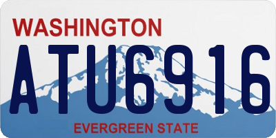 WA license plate ATU6916