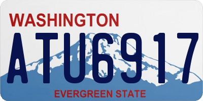 WA license plate ATU6917