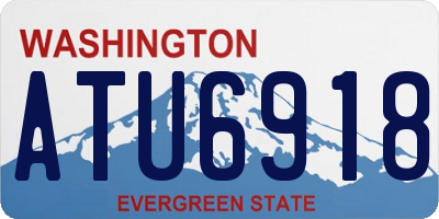 WA license plate ATU6918