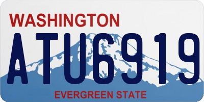 WA license plate ATU6919