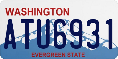 WA license plate ATU6931