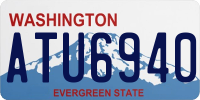 WA license plate ATU6940