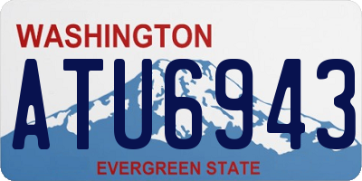 WA license plate ATU6943